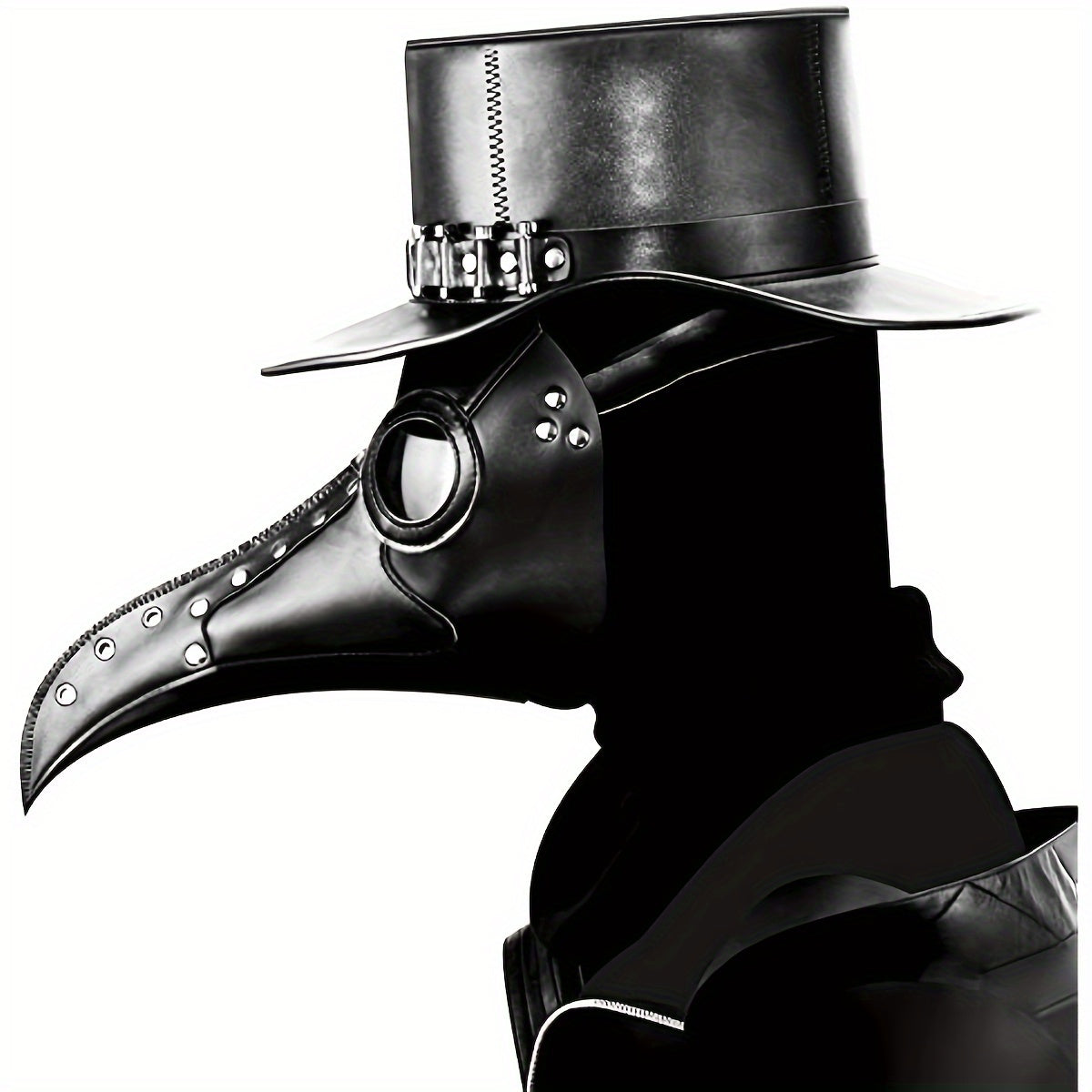 PU Leather Plague Doctor Mask, Halloween Mask Costume Props, Gift for Friend