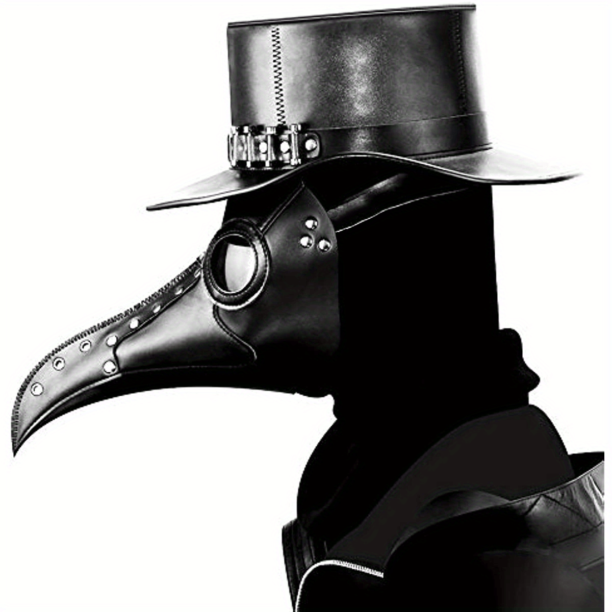 PU Leather Plague Doctor Mask, Halloween Mask Costume Props, Gift for Friend