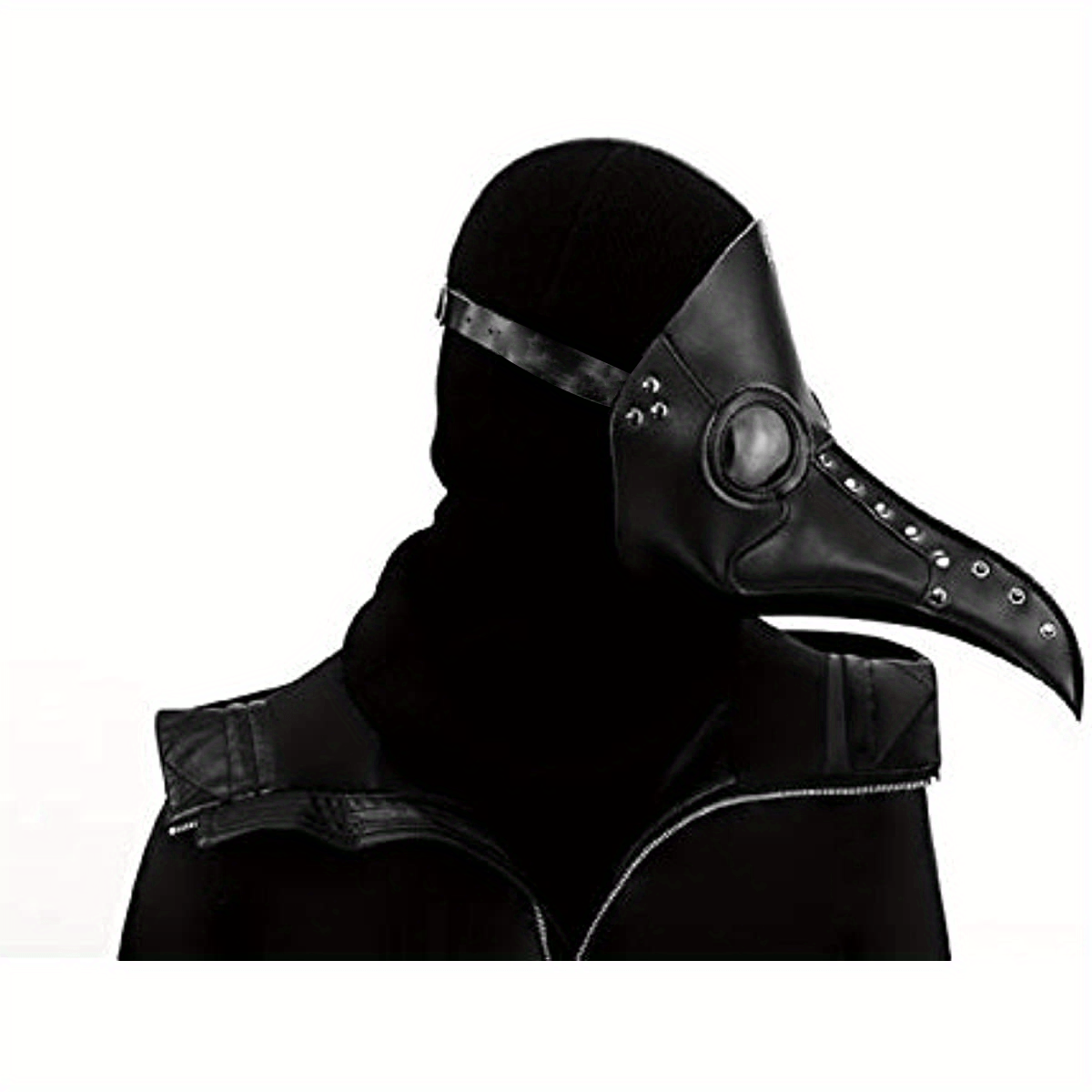 PU Leather Plague Doctor Mask, Halloween Mask Costume Props, Gift for Friend