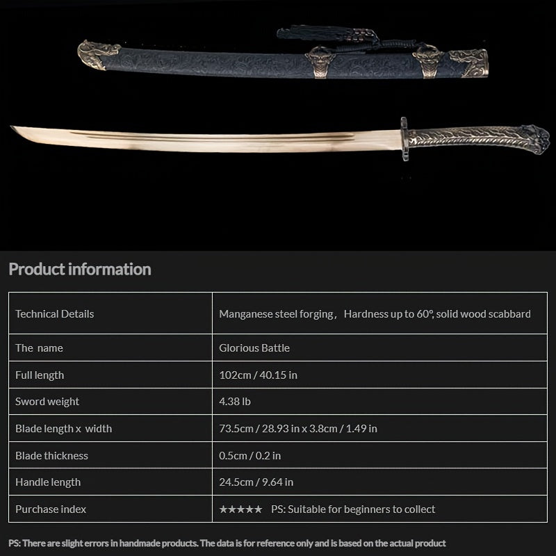 1pc Fashion Cool Sword, Halloween Gift, Awesome, Not Sharpened Accessories